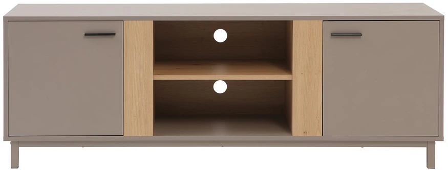 Home4You TV staliukas CLEO 150x40xA53cm, pilkšvai rudas