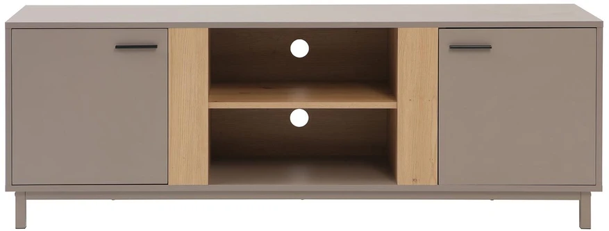 Home4You TV staliukas CLEO 150x40xA53cm, pilkšvai rudas