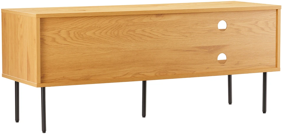 Home4You TV staliukas LINE 120x40xH50cm, melaminas su ąžuolo žieve