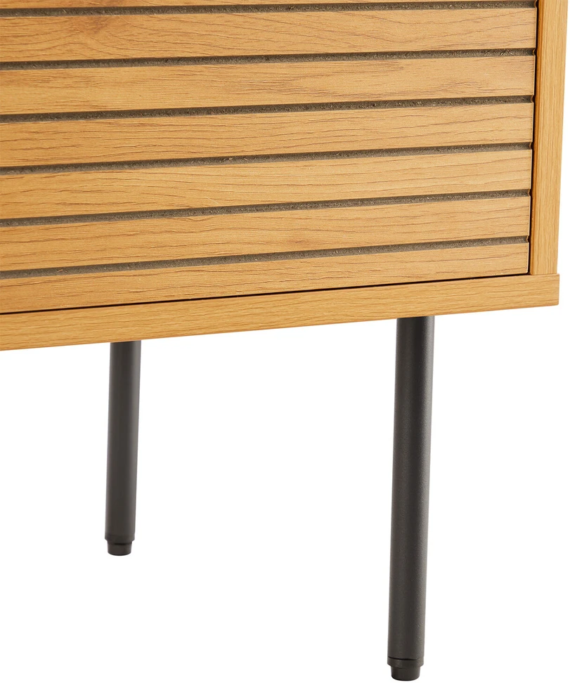 Home4You TV staliukas LINE 120x40xH50cm, melaminas su ąžuolo žieve