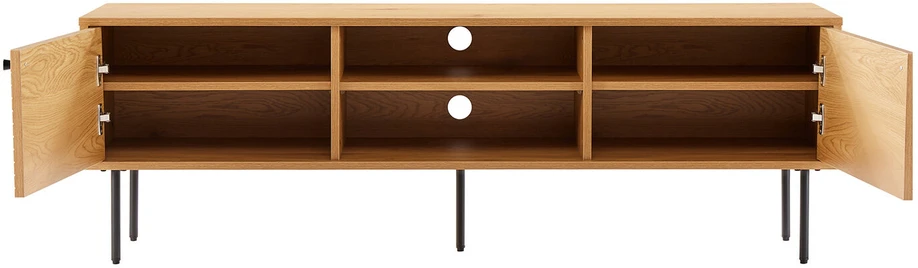 TV staliukas Home4You TV spintele LINE 150x40xH50cm, su ąžuolo dekoru melaminu.