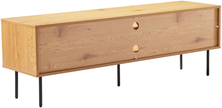 TV staliukas Home4You TV table LINE 150x40xH50cm, melamine with oak decor