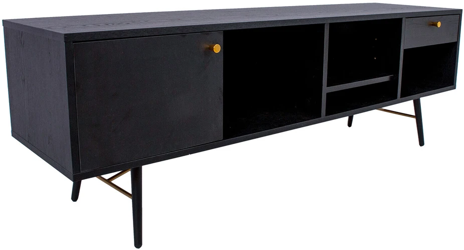 Home4You TV staliukas LUXEMBOURG 150x40xH50cm, juodas