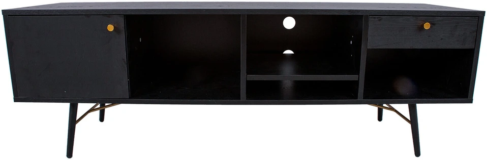 Home4You TV staliukas LUXEMBOURG 150x40xH50cm, juodas