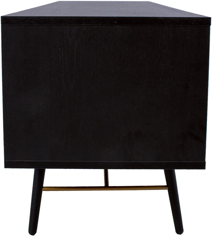 Home4You TV staliukas LUXEMBOURG 150x40xH50cm, juodas