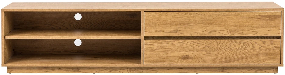 Home4You TV staliukas SACHA 180x40xH43cm, melaminas su ąžuolo žieve
