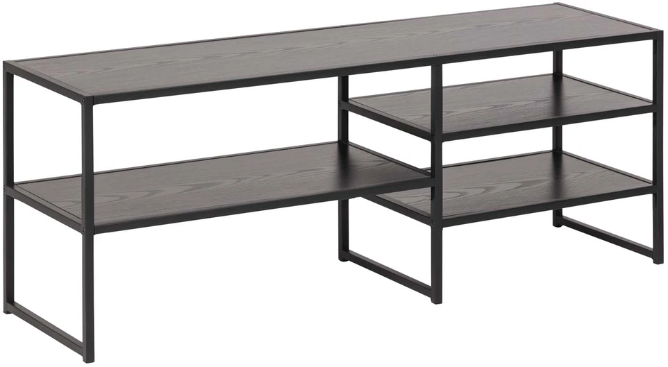 TV staliukas Home4You Televizoriaus stalas „Seaford“, juoda