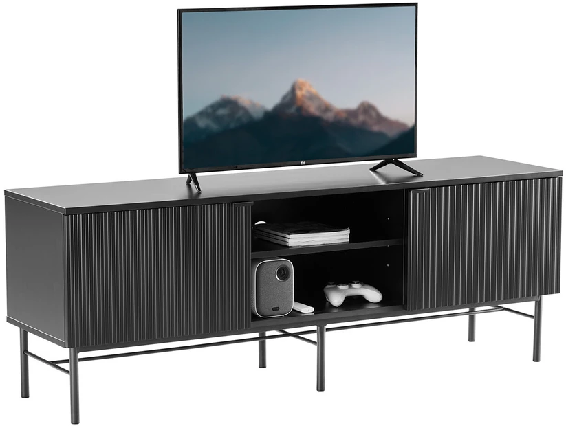 Home4You TV staliukas SEQUENCE 150x40xH55cm, juodas