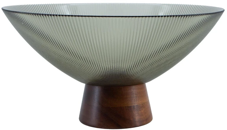 Home4You Stiklinė dubenėlė „FRUIT BOWL“ D26x14 cm