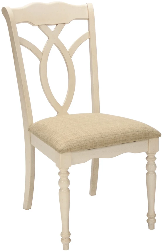 Home4You Valgomojo baldų komplektas LILY su 6 kėdėmis (14357), 106,5x137+45x76 cm, stalviršis: MDF plokštė su ąžuolo fanera, rėmai: kaučiukmedis, spalva: balta/ąžuolo