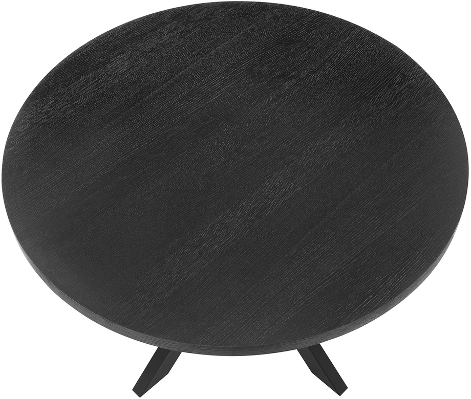 Home4You Dining table VANCOUVER D120xH75cm, juodas smoky oak