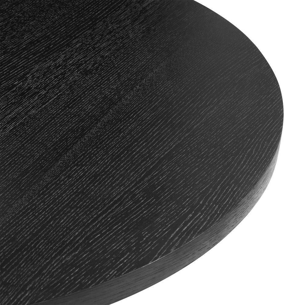 Home4You Dining table VANCOUVER D120xH75cm, juodas smoky oak