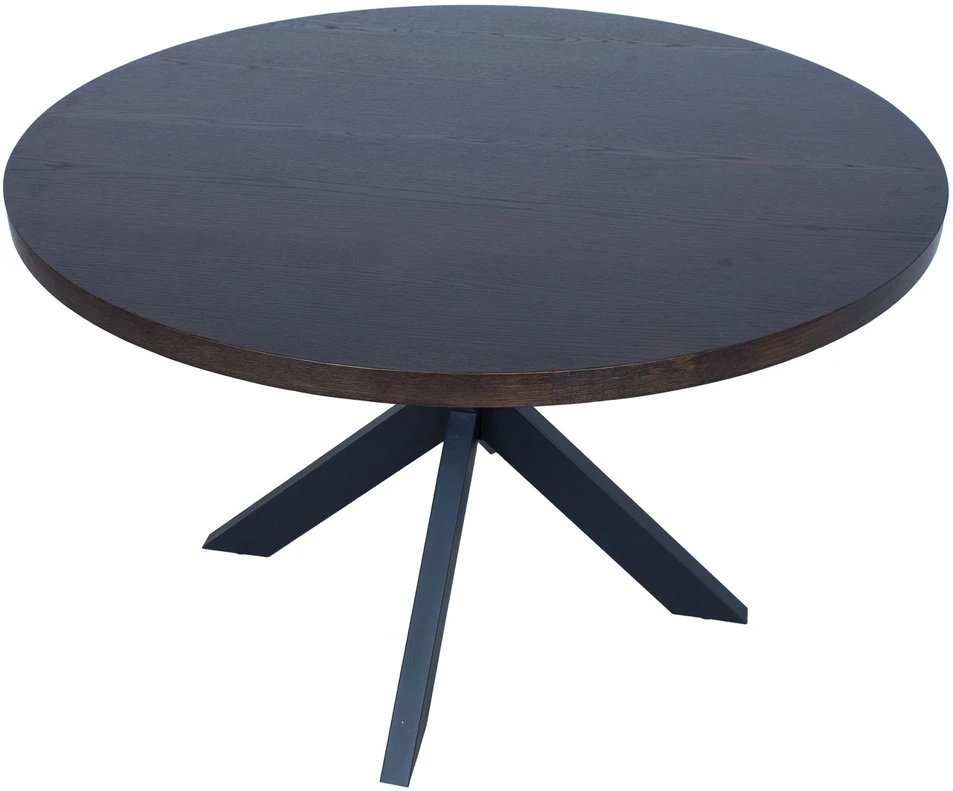 Home4You Dining table VANCOUVER D120xH75cm, juodas smoky oak