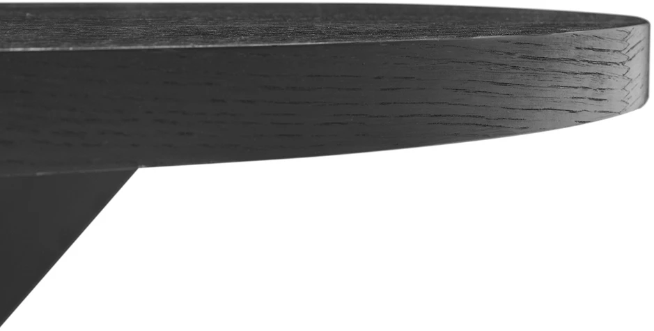 Home4You Dining table VANCOUVER D120xH75cm, juodas smoky oak