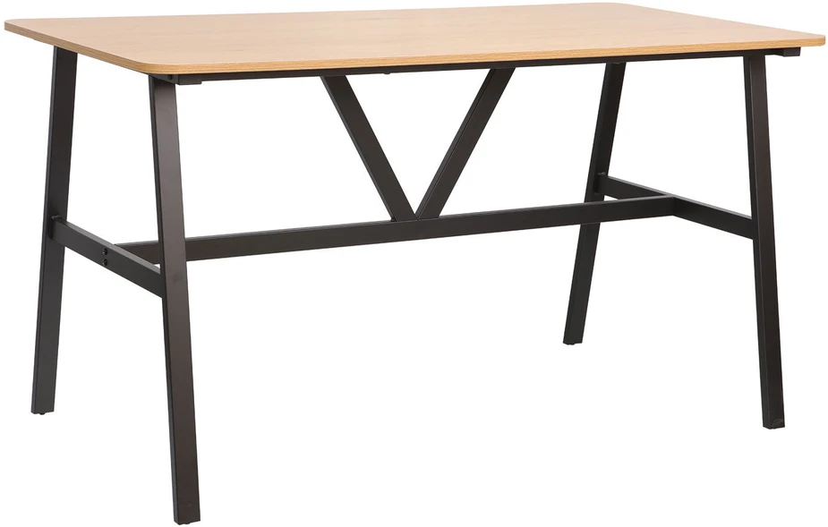 Home4You Valgomojo stalas SVEA 140x70xH76cm Uosio/Juodos spalvos