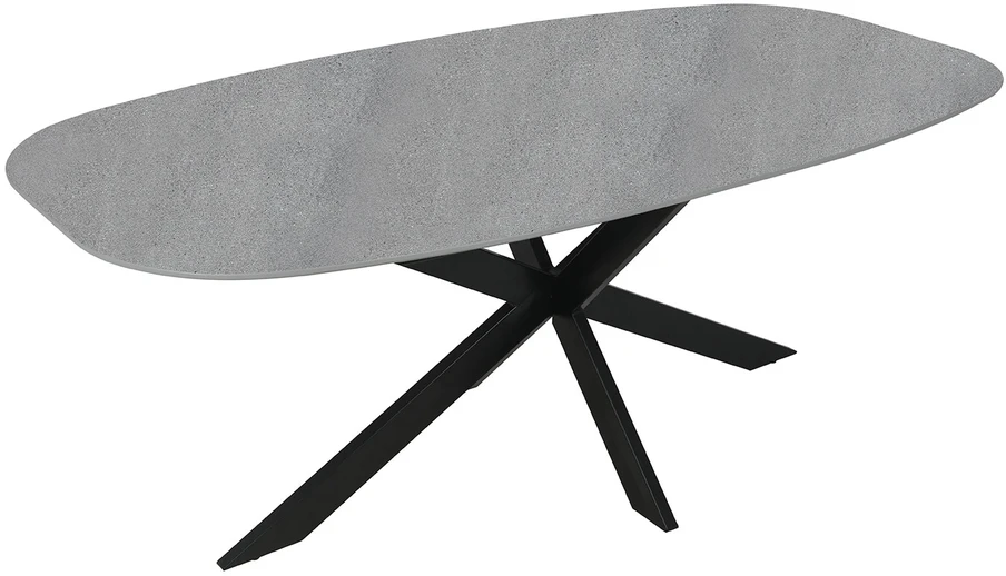 Home4You Valgomojo stalas 200x100xH76cm, pilkas