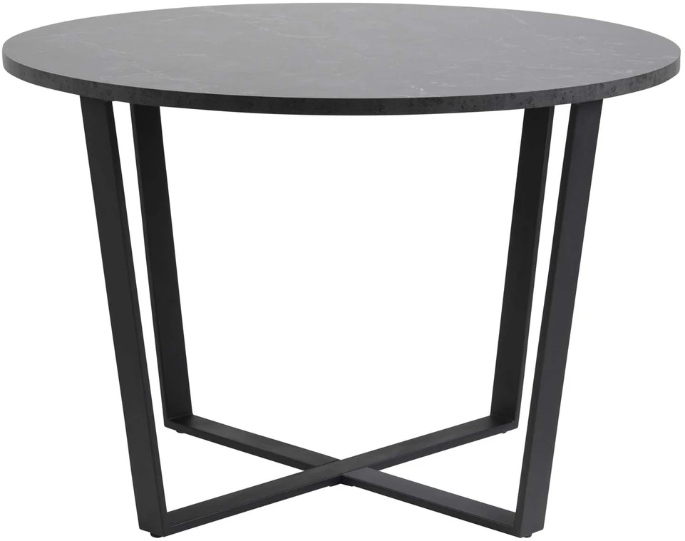 Black Red White Home4You Valgomojo stalas AMBLE D110xh75cm, juodas marmuras Stalas (MT_ACT/STO_GOSOL_110X75-BLACK)