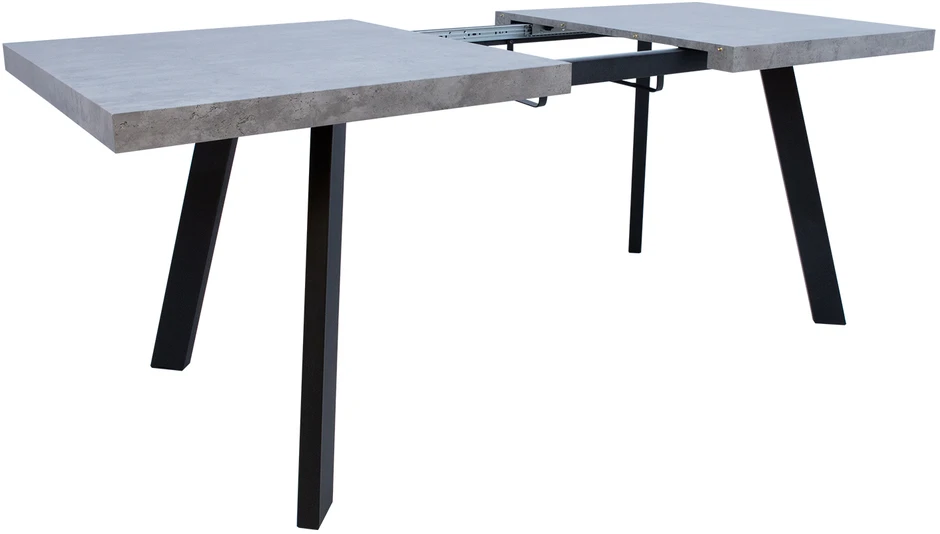 Home4You Valgomojo stalas BRIGIT 159/198x84,5xH77cm, betoninis