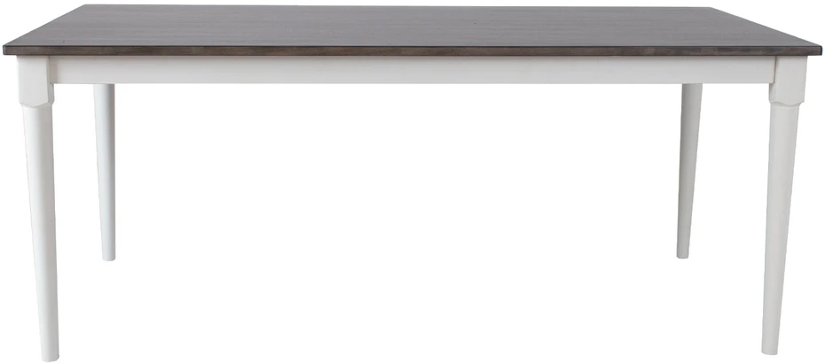 Home4You Valgomojo stalas JANELLE 183x91xH75cm, pilkas/baltas