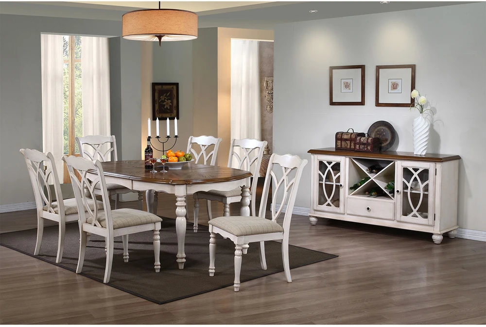 Home4You Valgomojo stalas LILY, 106,5x137-182x76