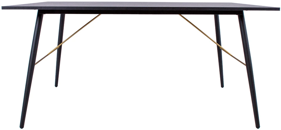 Home4You Valgomojo stalas LUXEMBOURG 160x90xH75cm, juodas