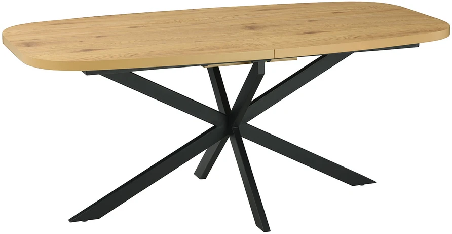 Home4You Valgomojo stalas RAMONA 180/220x90xH75cm, šviesios medienos