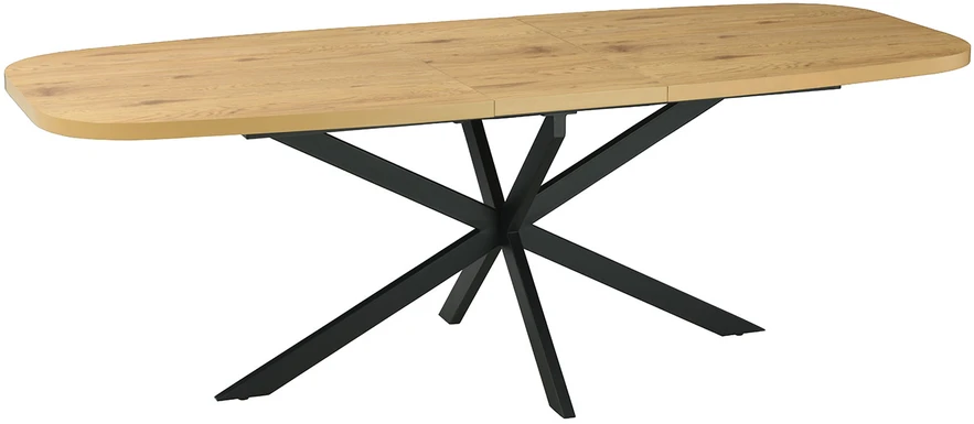Home4You Valgomojo stalas RAMONA 180/220x90xH75cm, šviesios medienos