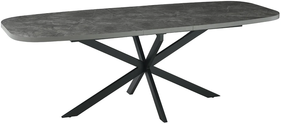 Home4You Valgomojo stalas RAMONA 180/220x90xH75cm Pilkas