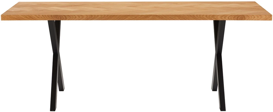 Home4You Valgomojo stalas ROWAN 200x90xH75cm, silkės ąžuolas