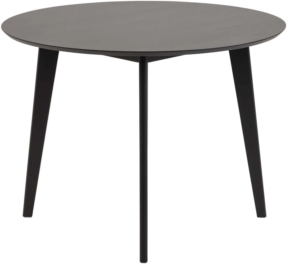Home4You Stalas ROXBY D105xH76cm Apvalus Juodas