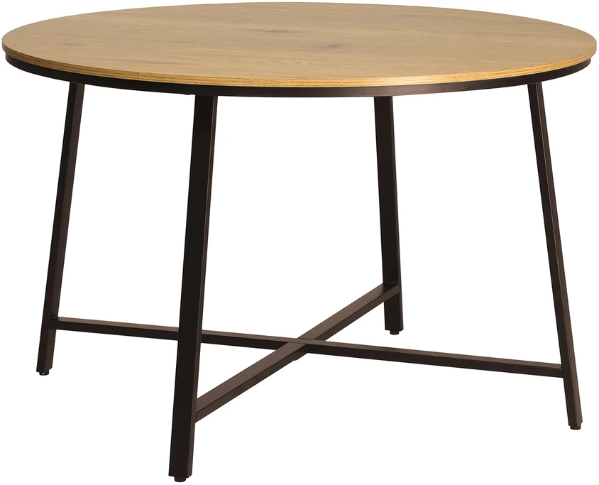 Home4You Valgomojo stalas SANCIA D120xH76cm, ąžuolinis/rudas
