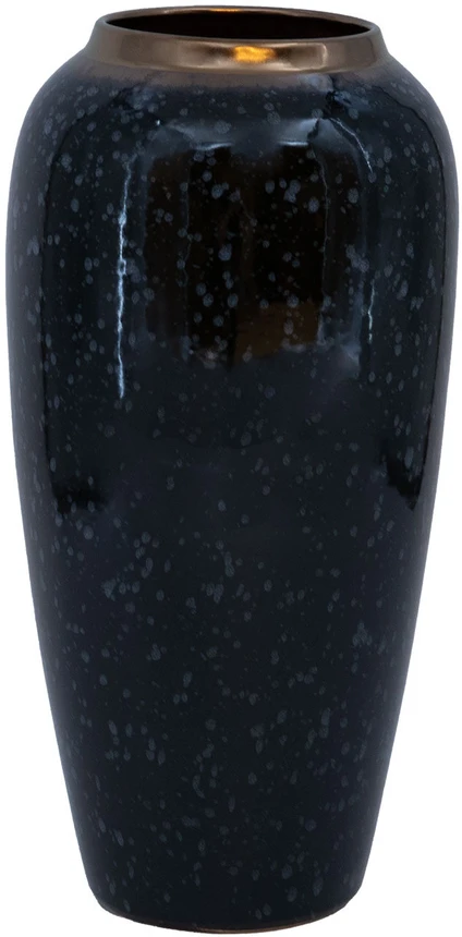 Home4You Vaza „TITAN STONE“, D17 x H32 cm, juoda/pilka