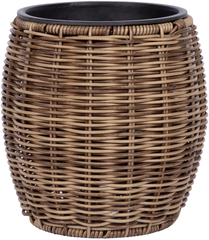 Home4You Gėlių vazonas WICKER D20xH20cm, šviesiai ruda