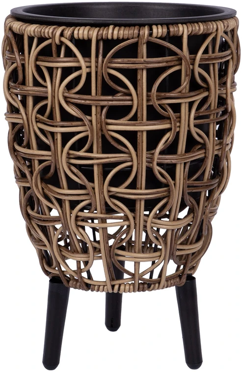Home4You Vazonas WICKER 21x21xH32cm, rudas