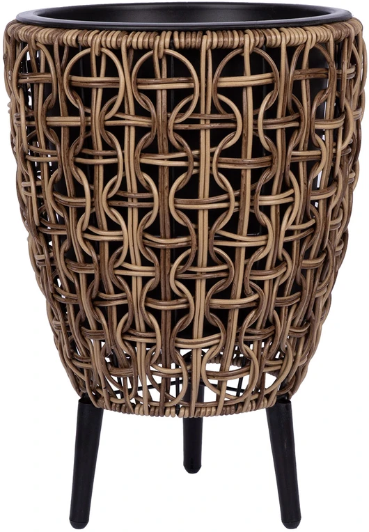 Home4You Vazonas WICKER 28x28xH42cm, rudas