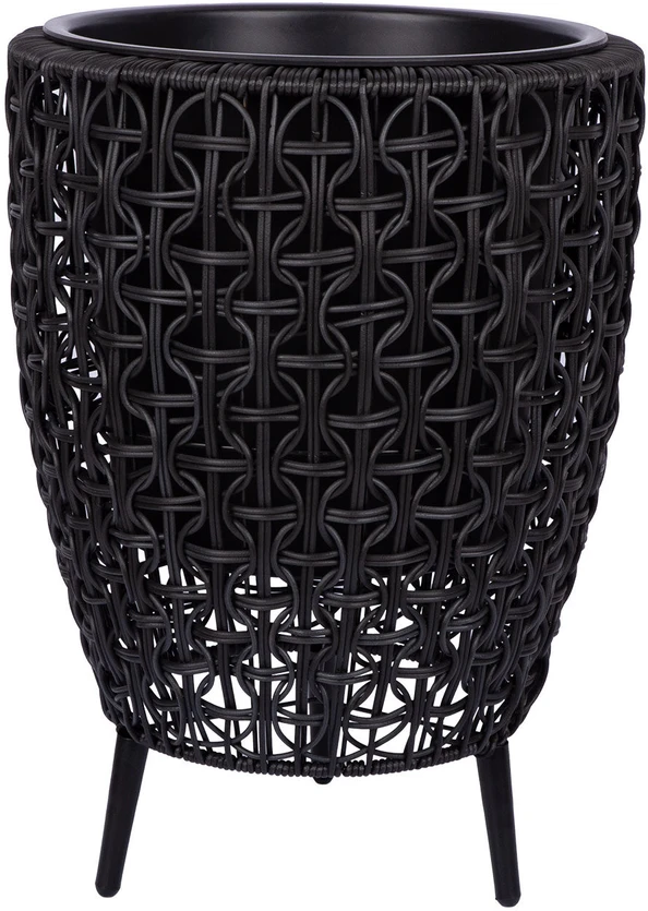 Home4You Sodinukas WICKER 38x38xH54cm, juodas