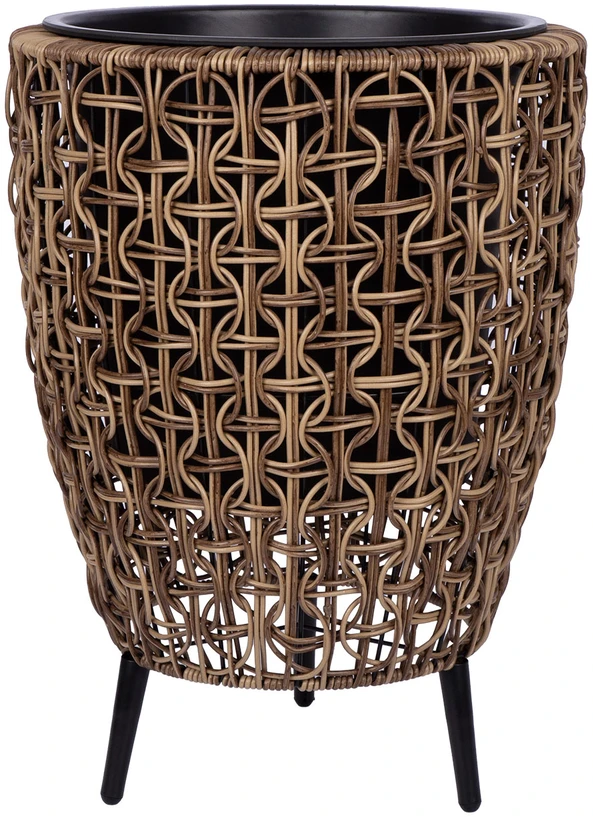 Home4You Vazonas WICKER 38x38xH54cm, rudas