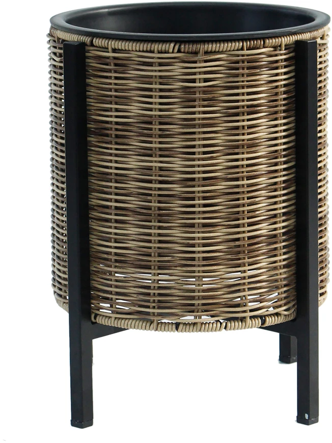 Home4You Sėjamoji WICKER su stovu D28xH36cm, šviesiai ruda