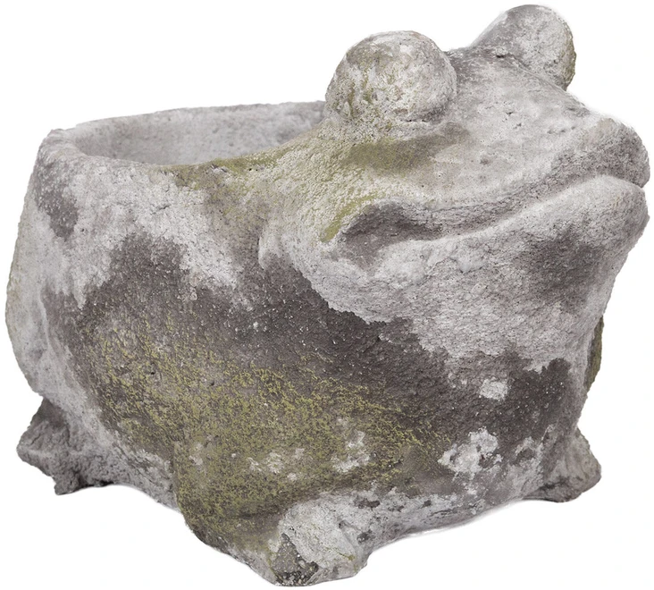 Home4You Gėlių vazonas STONE 19×15,5xH14cm, varlė