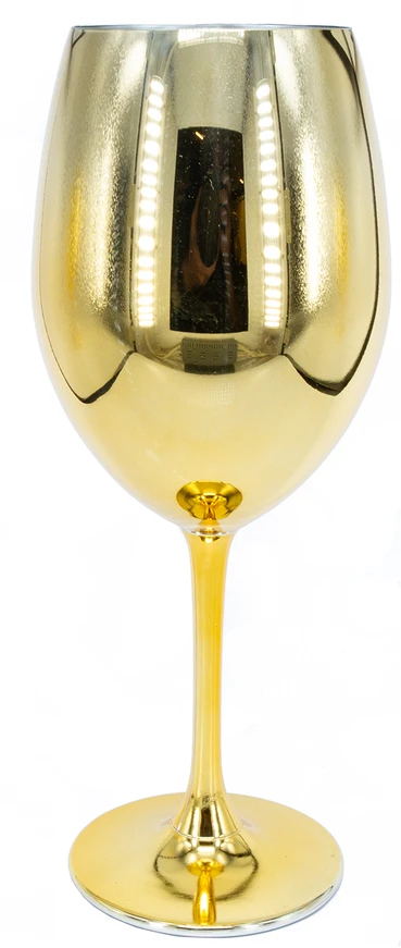 Home4You Vyno taurė ROYAL NEW H22,8cm, auksinė