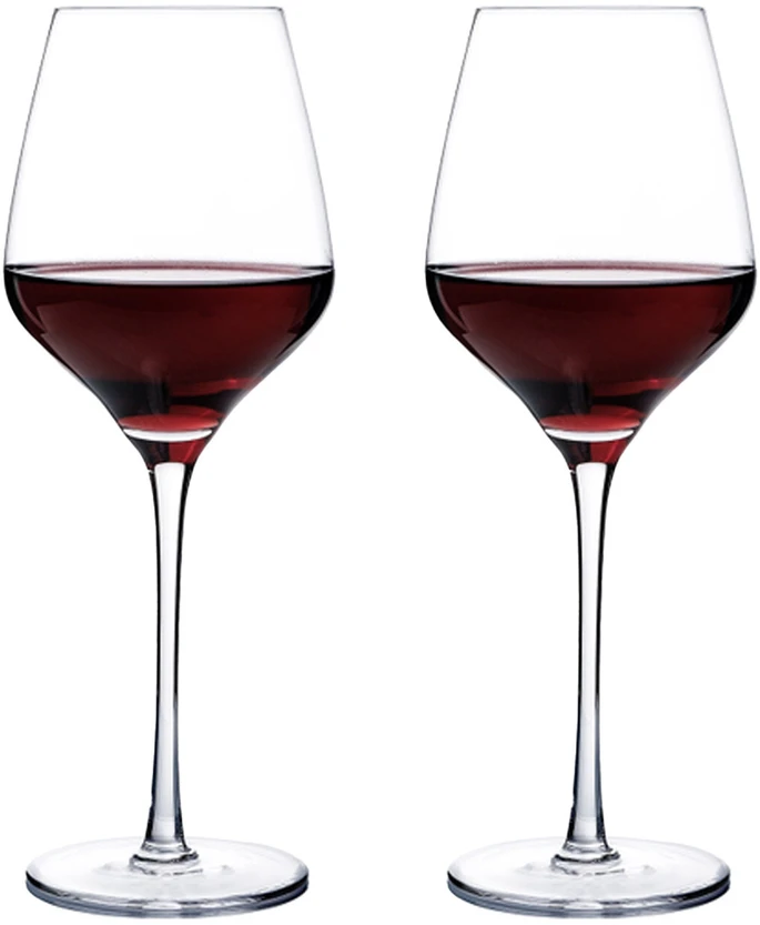 Home4You Vyno taurės CRYSTAL 2vnt 600ml "Bordo"