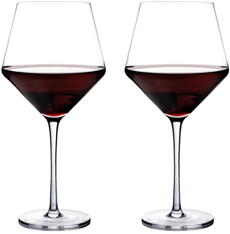 Home4You Vyno taurės CRYSTAL 2vnt 700ml "Burgundy"