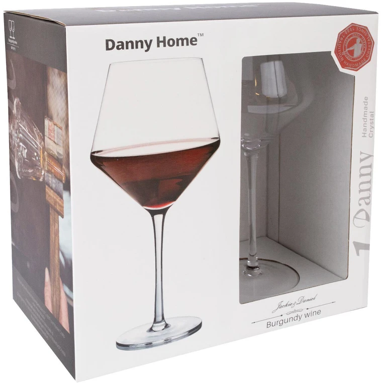 Home4You Vyno taurės CRYSTAL 2vnt 700ml "Burgundy"