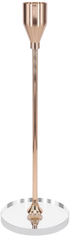Home4You Žvakidė CHANLE H23,5cm, aukso spalvos