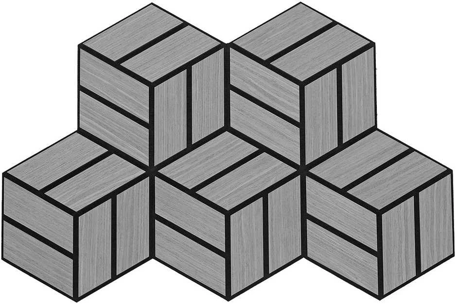 Homestyle4U Akustinės plokštės, 30x26x2 cm, pilka