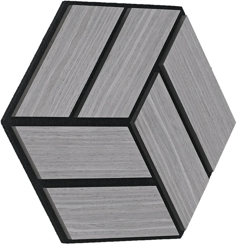 Homestyle4U Akustinės plokštės, 30x26x2 cm, pilka