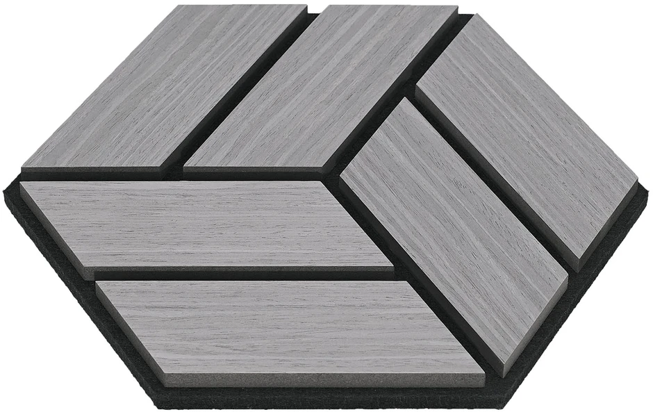 Homestyle4U Akustinės plokštės, 30x26x2 cm, pilka