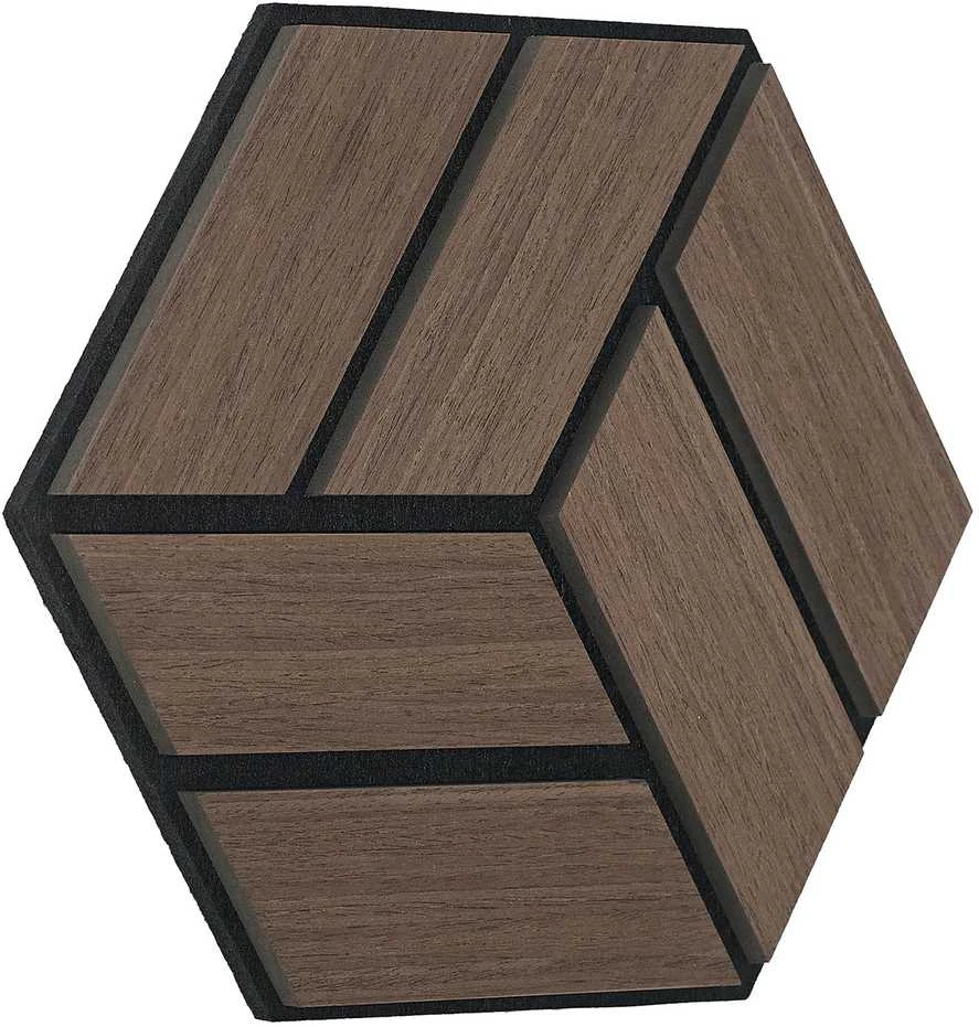 Homestyle4U Akustinės plokštės, 30x26x2 cm, rudos
