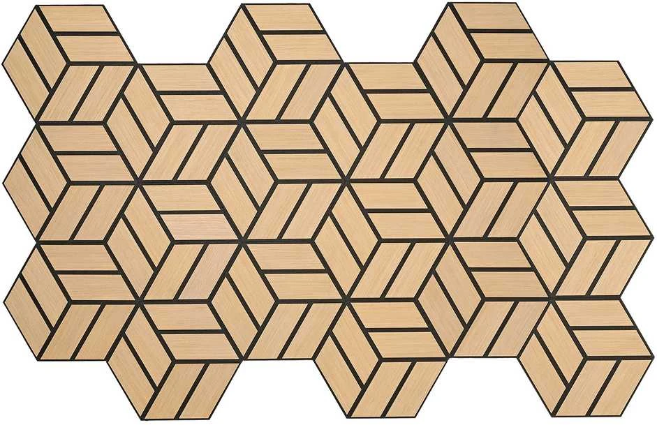 Homestyle4U Akustinės plokštės, 30x26x2 cm, rudos