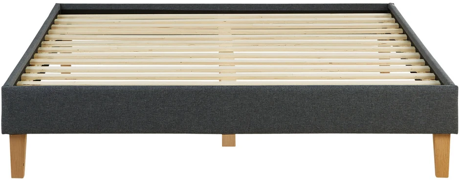 Homestyle4U Apstatyta lova, 144x203x29.5 cm, pilka